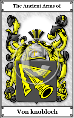 Von knobloch Family Crest Download (JPG)  Book Plated - 150 DPI